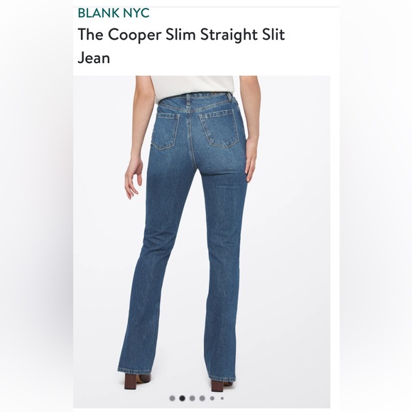 BlankNYC The Cooper NWT Straight leg jeans with side leg slit. - Picture 2 of 10